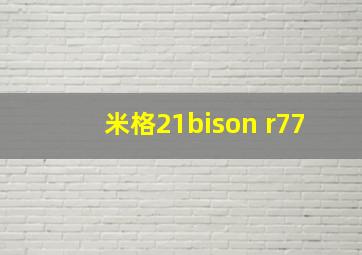 米格21bison r77